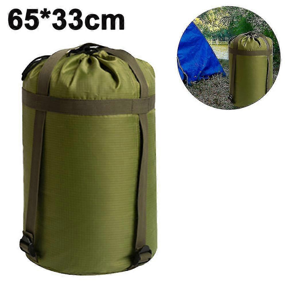 圧縮スタッフ袋、寝袋収納スタッフ袋オーガナイザー防水キャンプハイキングバックパッキングバッグ旅行用 - 素晴らしい寝袋服