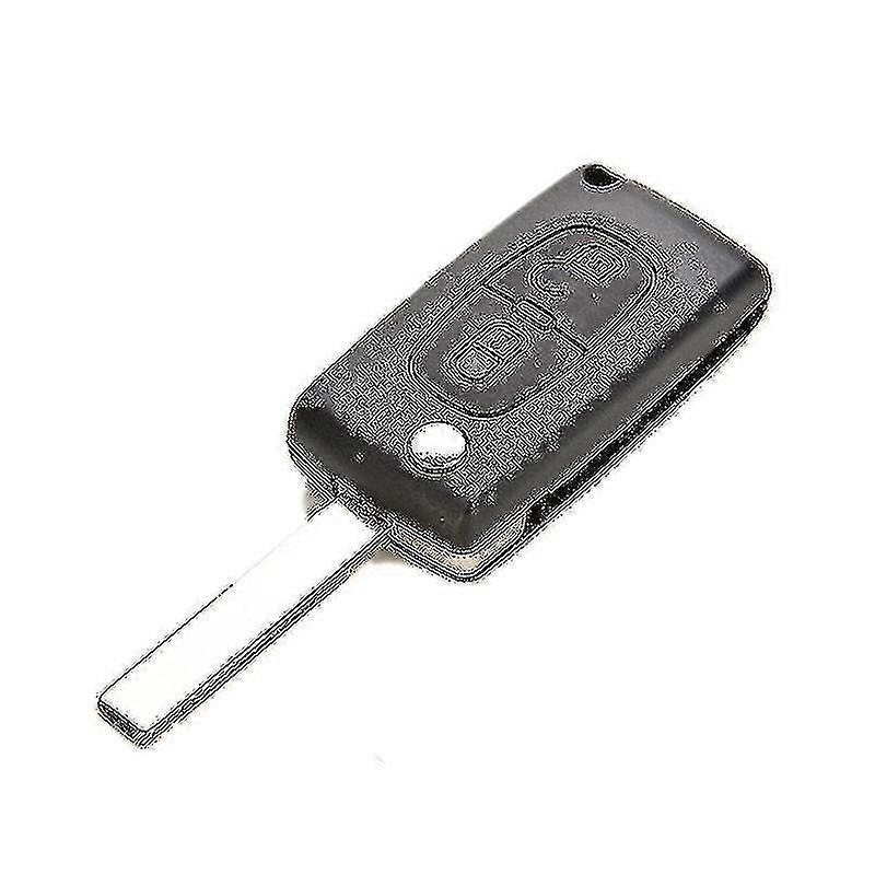 2 Buttons Plastic Remote Flip Key Shell Replacement For Peugeot 207 307 308 Uncut -