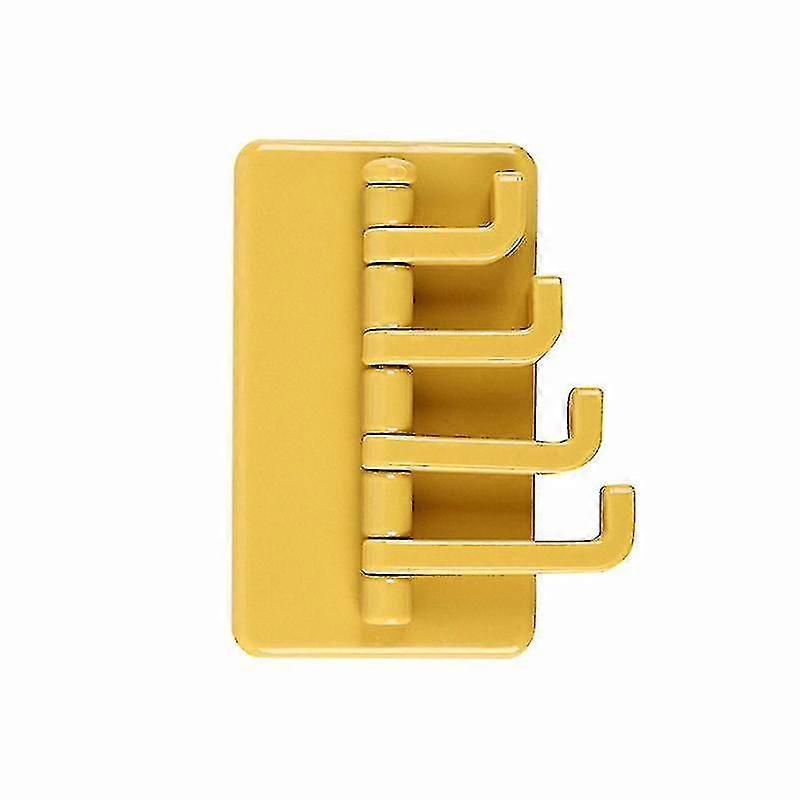 2pcs Self Adhesive Seamless Glue Hooks Rotatable Strong Stick Hooks