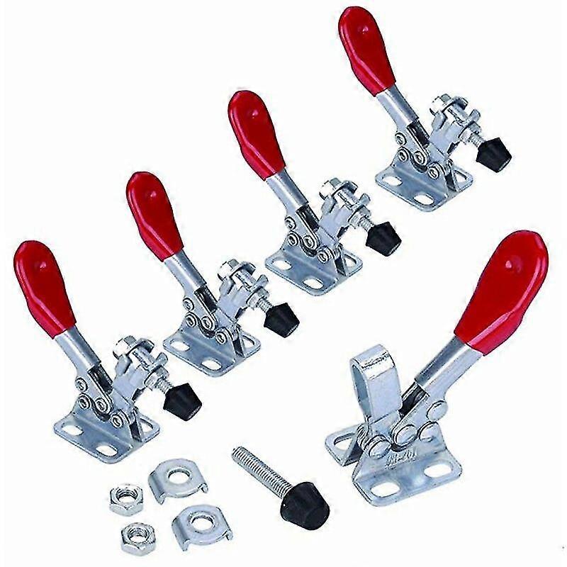 5pc Toggle Clamp Gh-201-a Hand Tool Non-slip Holding Capacity Quick Mount