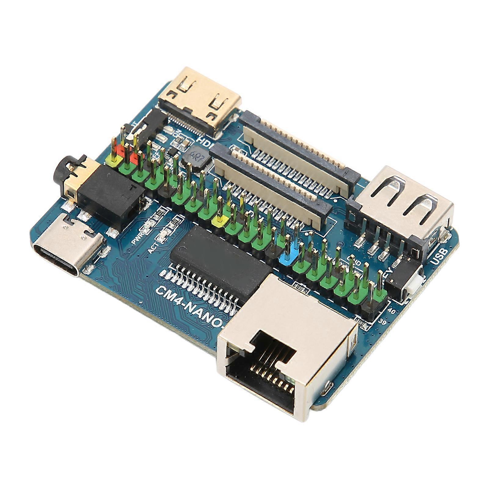 For Raspberry Pi Module 4 Board Multi Interface PCB 4K 30fps CM4 Socket USB2.0 CSI Connector 5V Input Mini Base Board