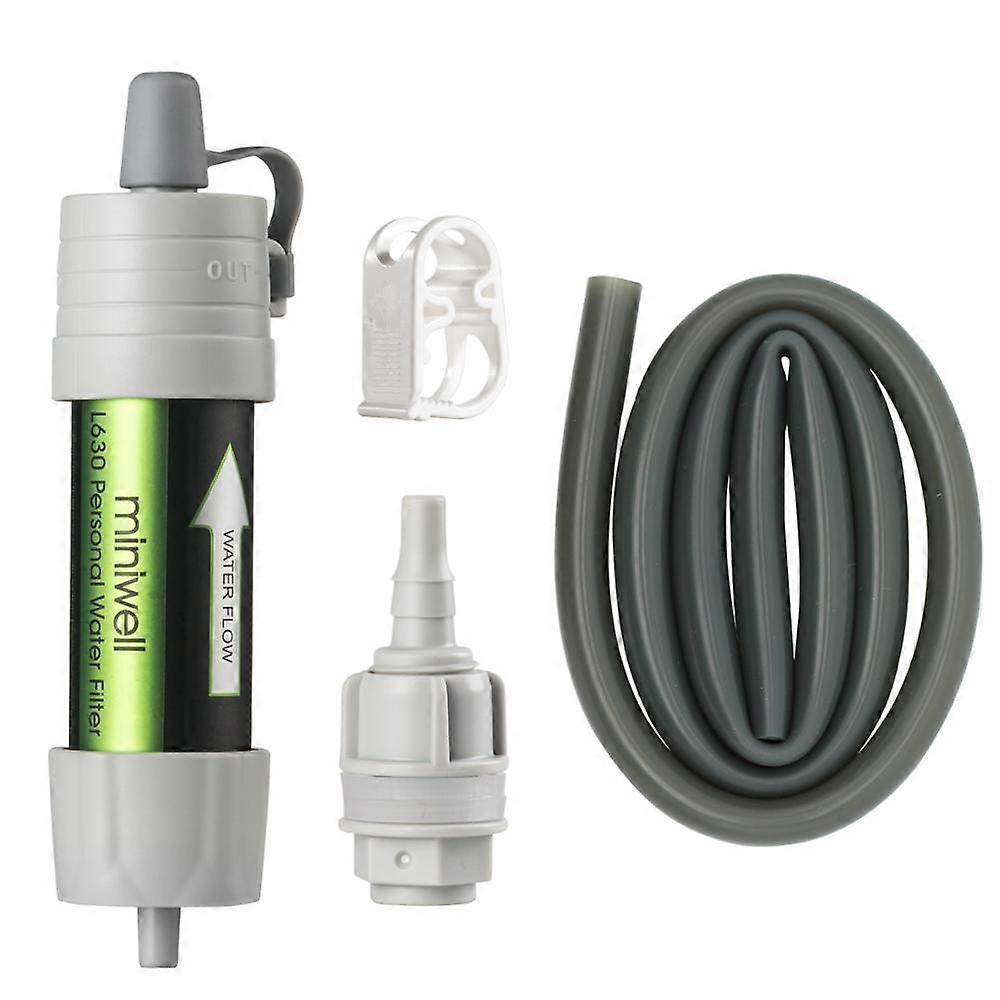 Miniwell L630 Wasserfilterstrohhalm für die persönliche Campingreinigung für Überlebens- oder Notfallvorräte