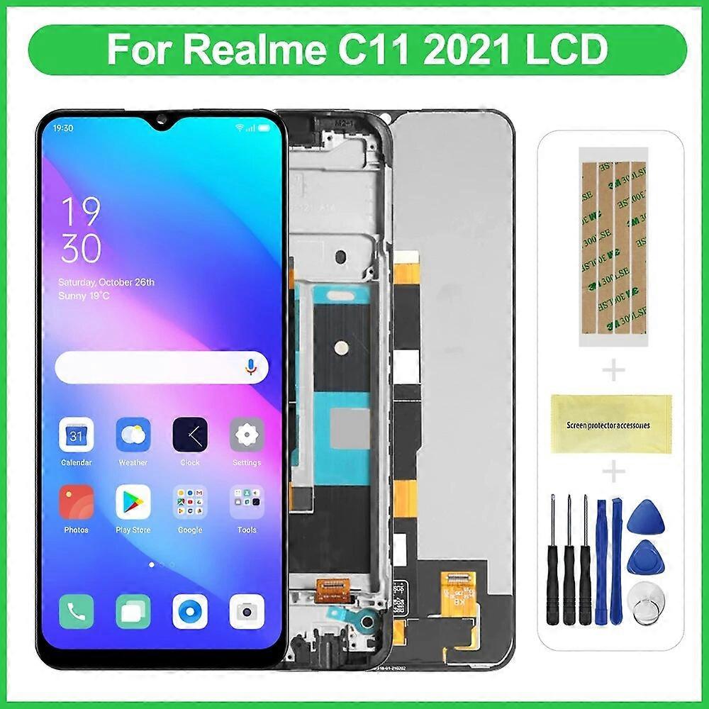 6.52" For Oppo Realme C11 2021 RMX3231 LCD Display Touch Screen with Frame,For Oppo RealmeC11 2021 Display Replacement
