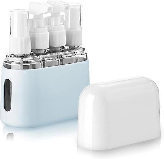 Travel Bottles Set Toiletries 50 ML Clear Air Travel Size Bottle 4 PCS Leak Proof Travel Liquid Containers Blue