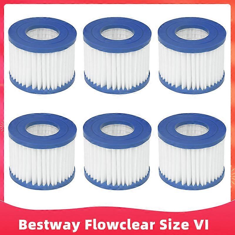 Swimming Pool Filter For Bestway Flowclear Size VI Replacement Filter Cartridge for Lay-Z-Spa Spare Parts - Miami Vegas Paris