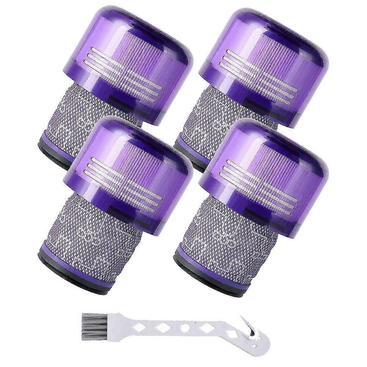 4 Pack Replacement Filter For Dyson V11 Sv14 With Cleaning Brush