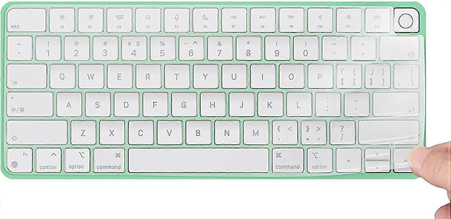 Capa de teclado PIAO para 2021 Apple iMac Magic Keyboard de 24 polegadas com Touch ID, iMac 24 polegadas 2021 Acessórios, TPU ultrafino Apple iMac 24 polegadas A2