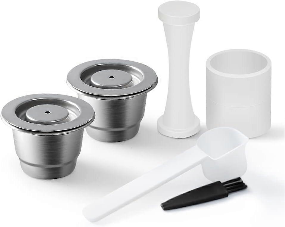 Applicable to Nepresso Refillable Capsule Reusable Stainless Steel Coffee Capsule Coffee Filter Capsule for Machines