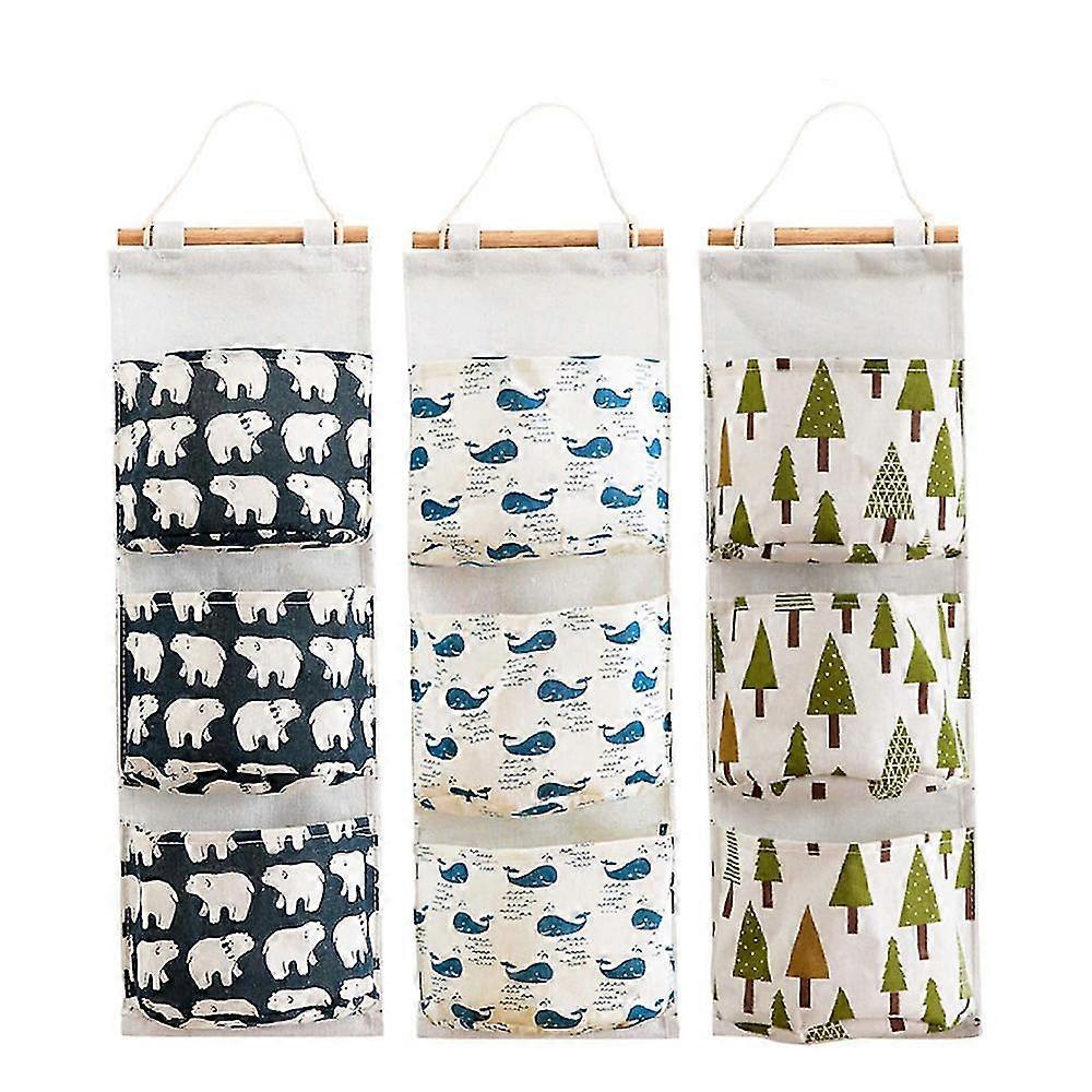 3szt Szafa ścienna Wisząca torba do przechowywania