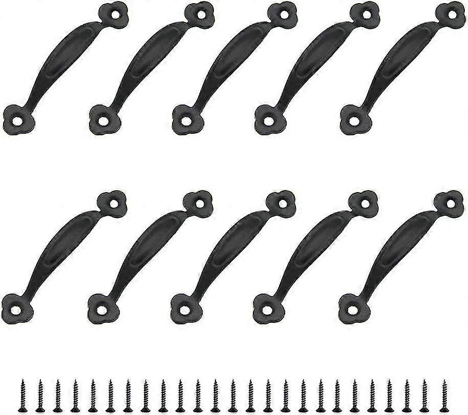 10 Retro Pulls Cabinet Handle Door Knob Rustic Center Distance Zinc Alloy (80mm)