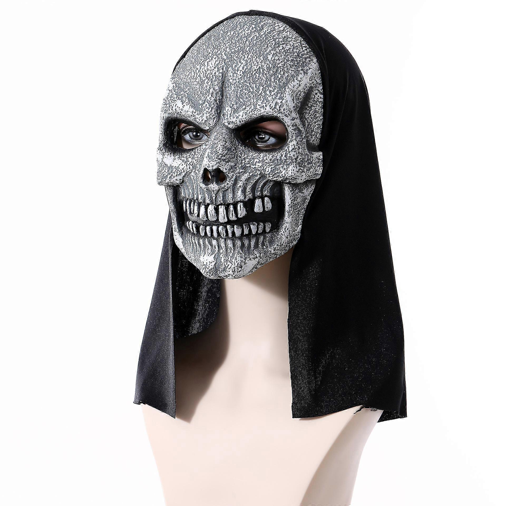 Halloween Horror Skull Latex Mask Stage Performance Props Simulation Face Decoration
