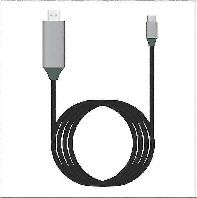 Cabo adaptador de celular S8 S9 tipo C para HDMI Usb3.1 Cabo na tela Android 4k Cabo HDTV