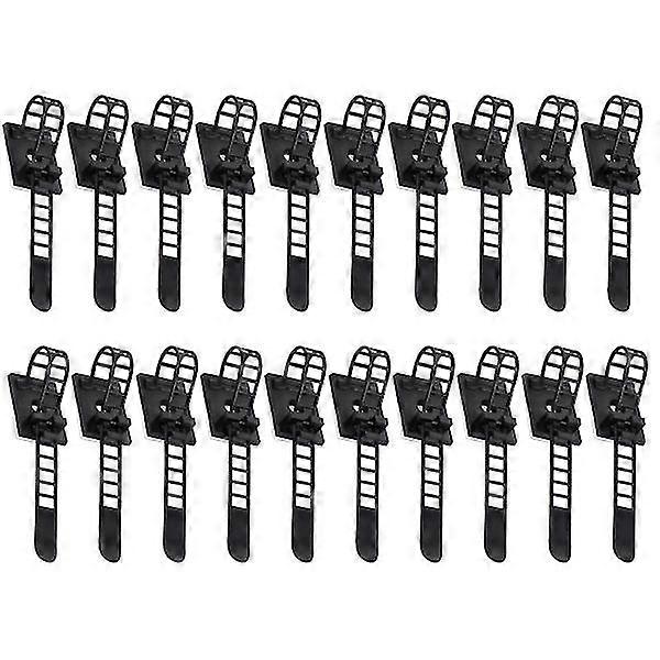 50pcs Adjustable Cable Clips Self-adhesive Wire Clips Cable Management Holder-c