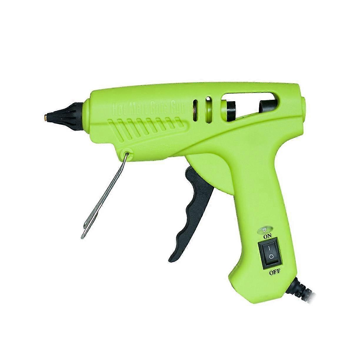 100w Hot Glue- With 10 Pcs Hot Glue Sticks (0.43 X 5.9 Inch), Dual Power High Temp Melt Glue- Kit Eu Plug