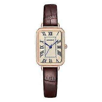 Couple Watch Vintage Belt Square Dial Watch Lmareloj Pareja Hombre Y Mujer Watch     