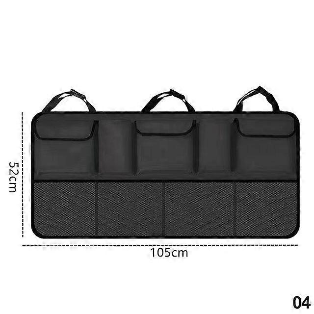 Car Trunk Organizer Adjustable Backseat Storage Bag Net High Capacity Multi-use Oxford Automobile Seat Back Organizers Universal