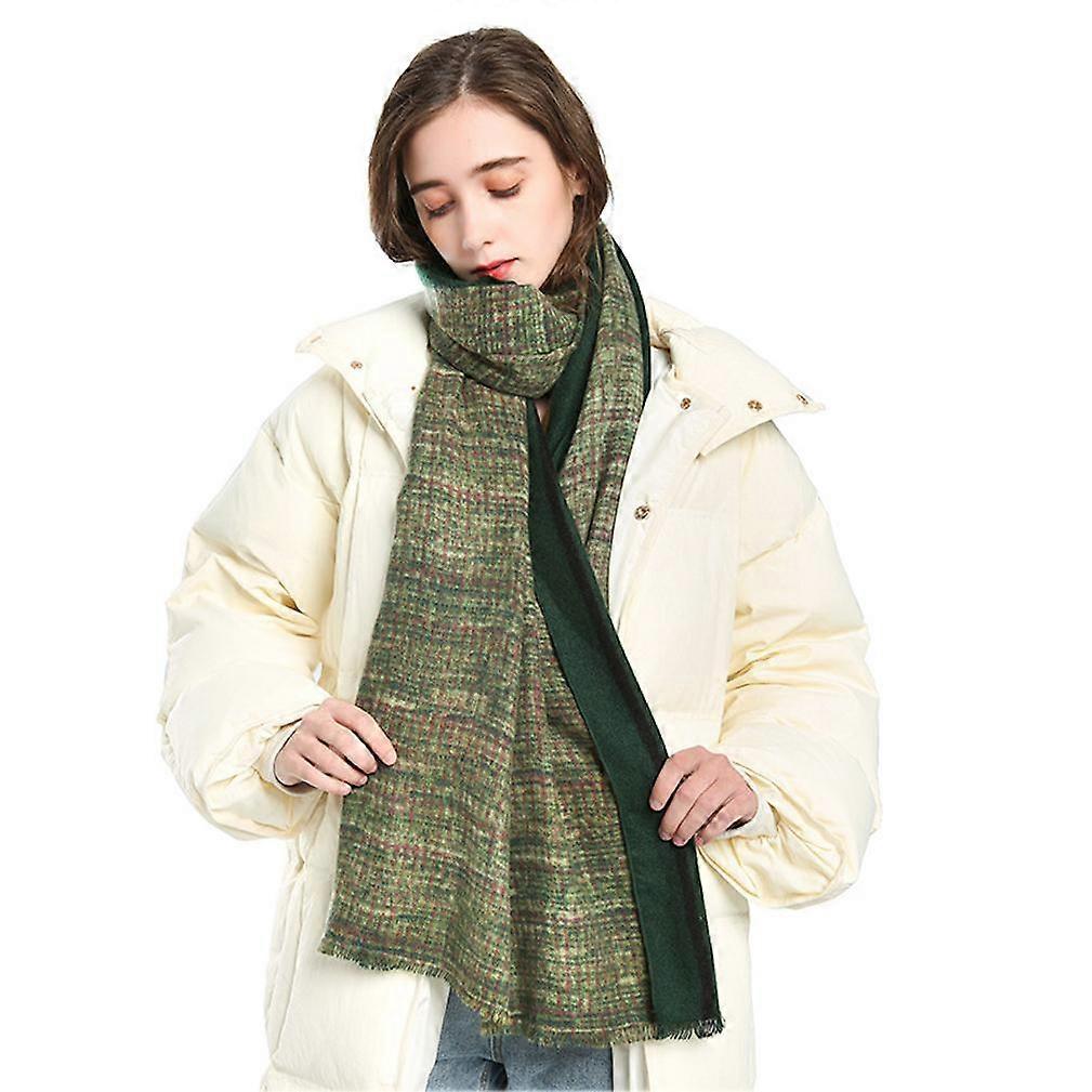 Warm Thick Scarf Pashmina Shawl Houndstooth Wraps for Lady