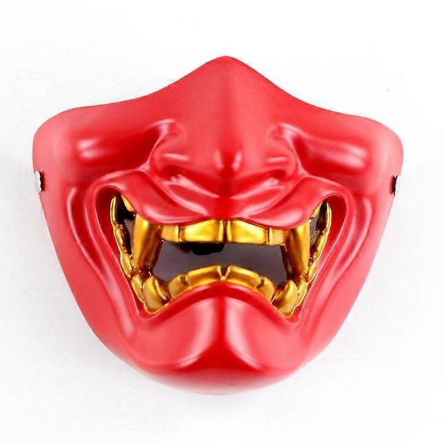 מפלצת יפנית עתיקה Hannya מסכת קוספליי חצי פנים מסכת סמוראי ליל כל הקדושים נשף מסכות מסיבת ליל כל הקדושים מסכות שרף אביזרים