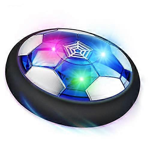 ホバーサッカーボール、充電式エアパワーフローティングフットボールサッカー、LEDライト付き、屋内屋外スポーツボール18CM