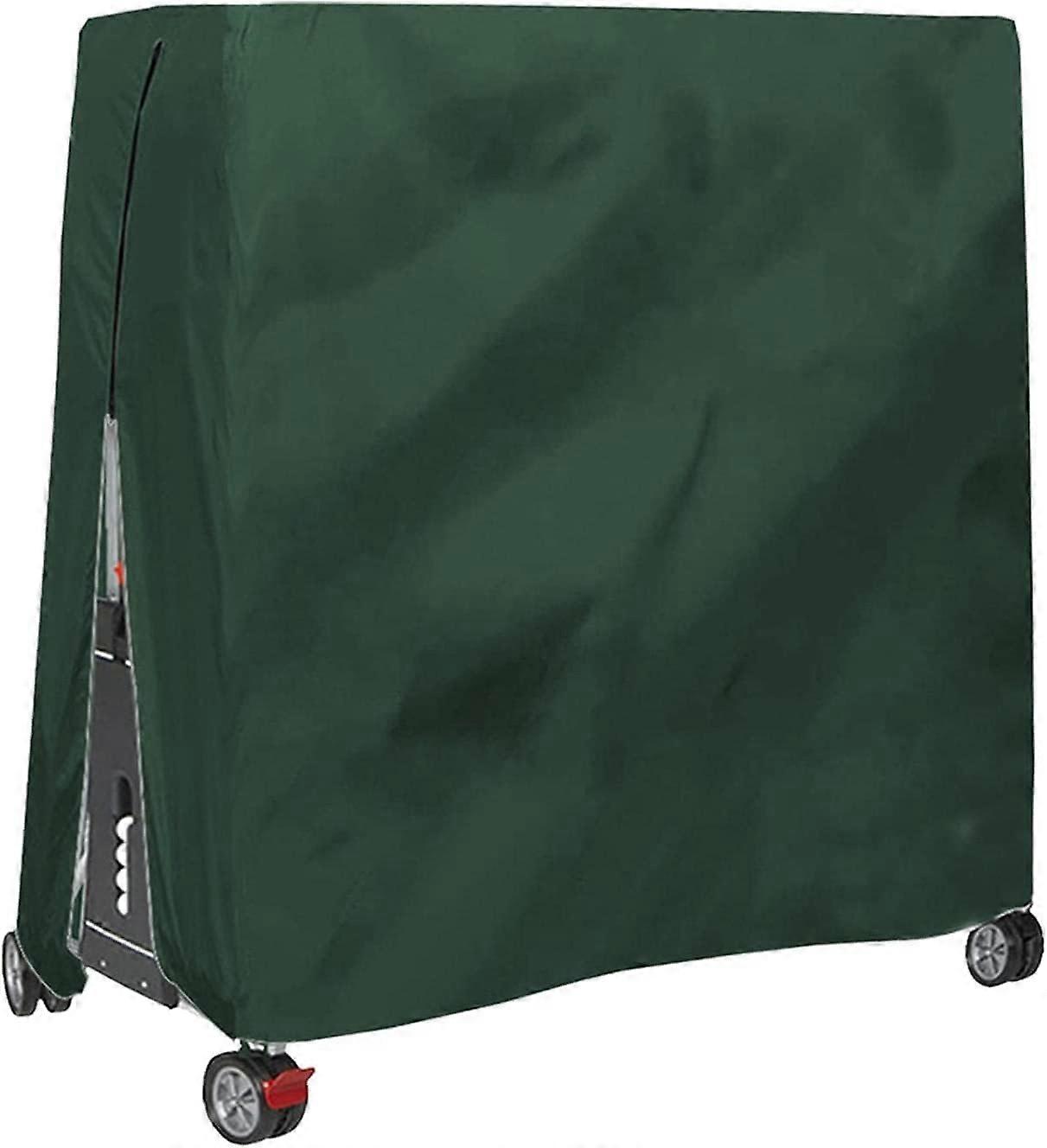 Ping Pong Table Cover, Waterproof Wind Resistance Anti-UV Heavy Duty Oxford Cloth Table Tennis Table Cover with Zipper and Adjustable Drawstring