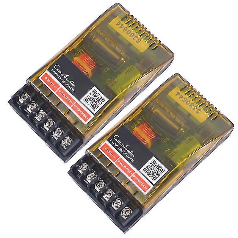 4.72*2.56*1.30 Inch Professional Frequency Divider For Car Speaker Two Ways Crossover Filters With Adjustable Treble Bass
