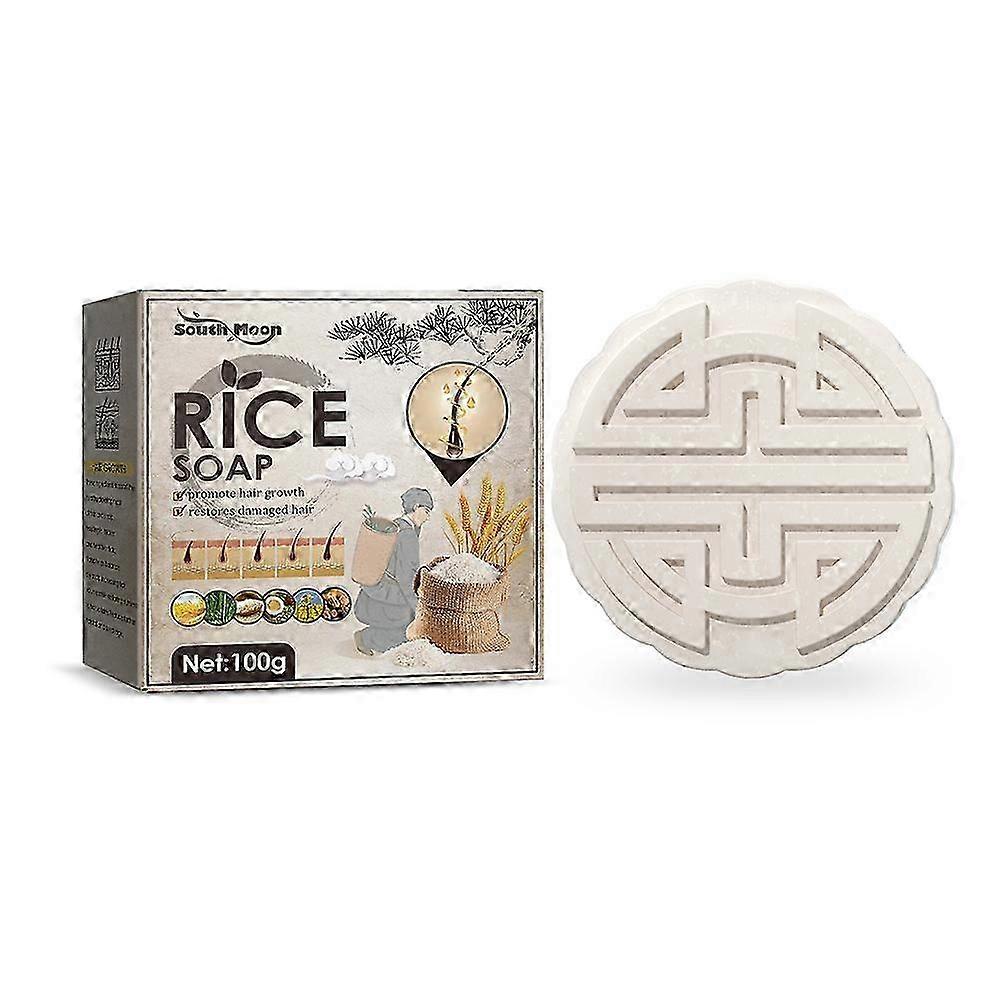 1-3x Shampooing de riz anti-chute de cheveux Savon Shampooing à l’eau de riz pour les cheveux Carer Croissance des cheveux