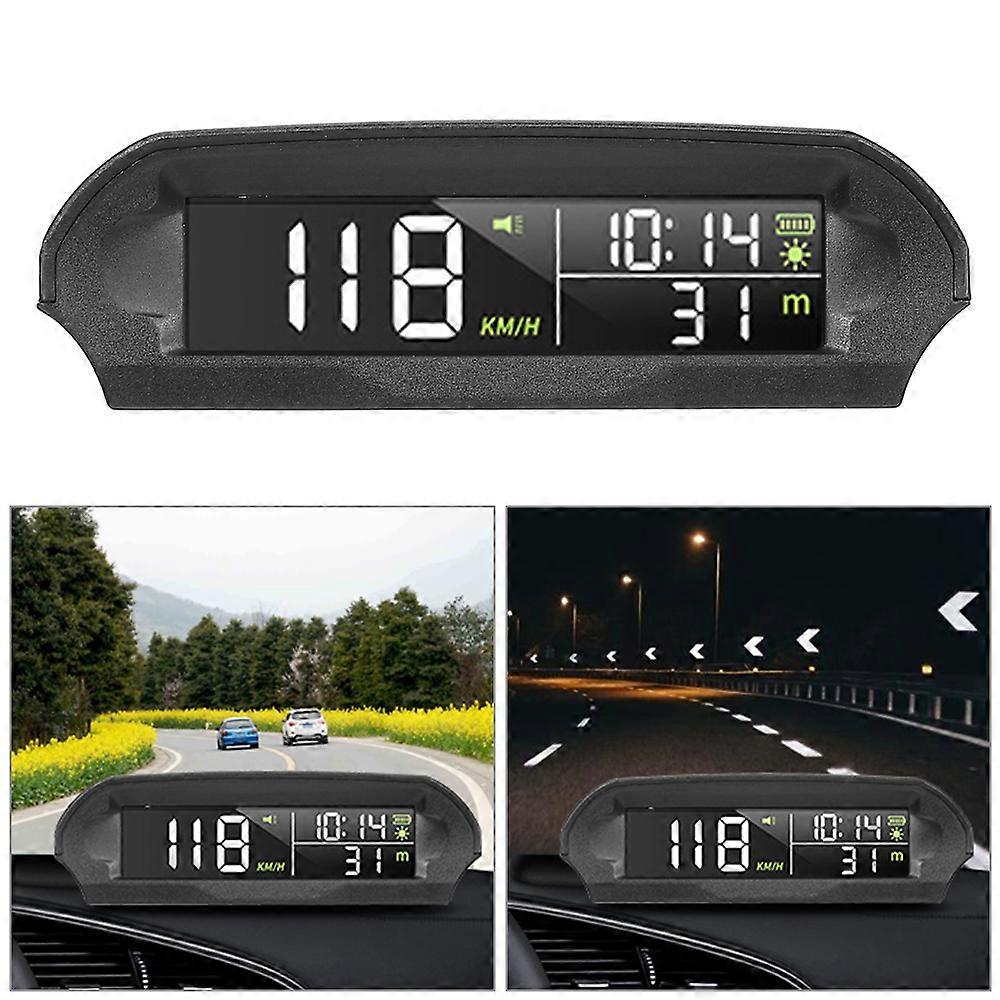 OBD2 HUD GPS Speedometer Display Digital with Solar Charged Car Head Up Display Car Wireless HUD Car Head Up Display Universal
