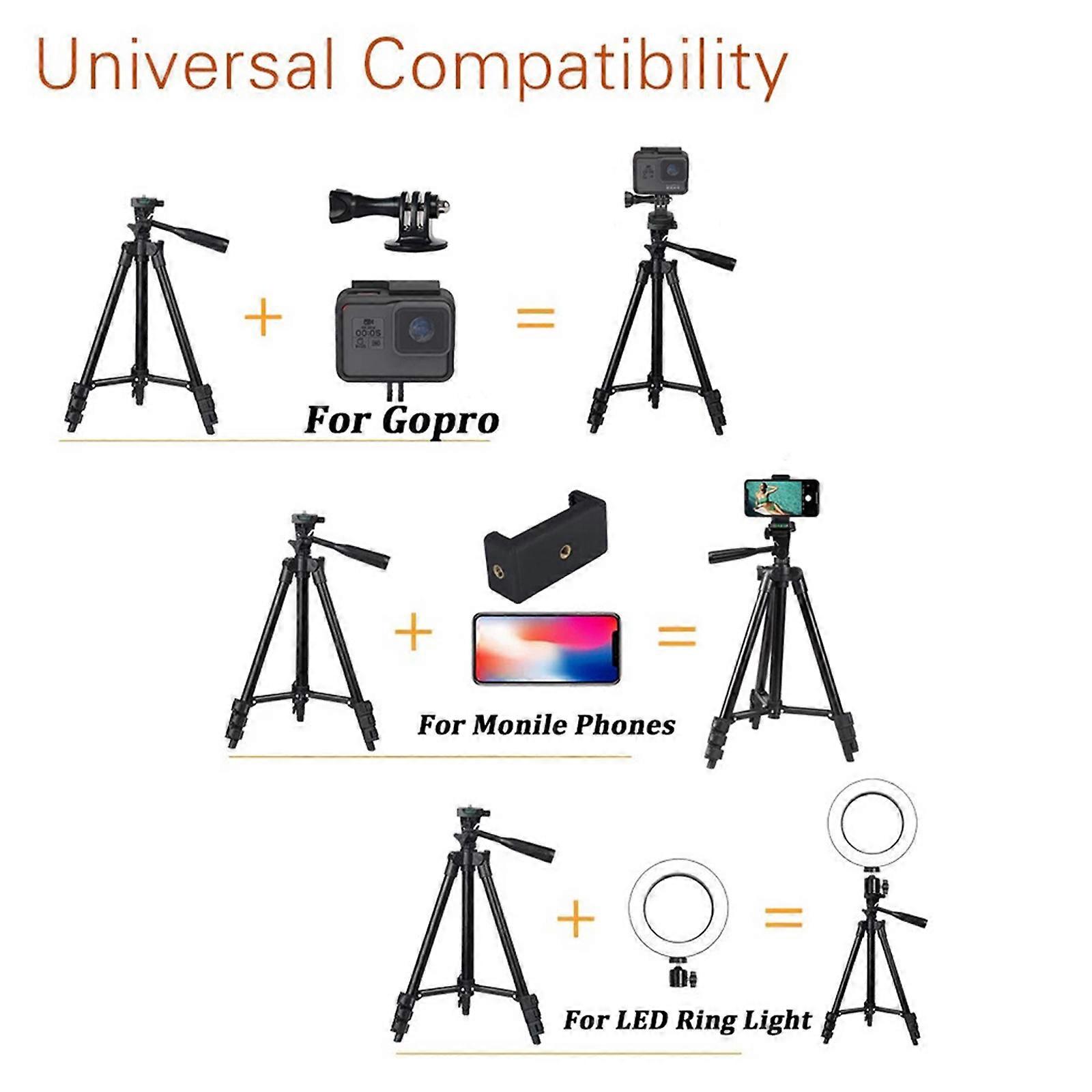 New Upgrade Camera Phone Tripod Stand with E Clamp,Compatible with Spotting Scope