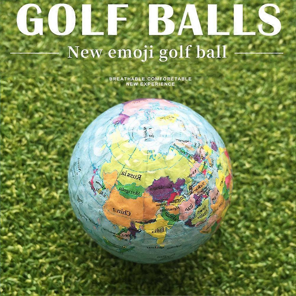 Globe Golf Ball Durable Pattern Double-layer Better Elasticity Snow Ball for Approach Shot Full Shot Practice BUY 1 GET 3