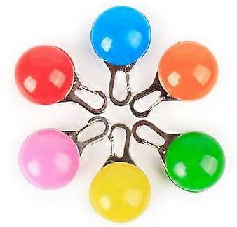 ضوء طوق ، 6 قطع أضواء الملونة للمشبك للياقات مقاومة للماء سلامة الأليفة الخفيفة