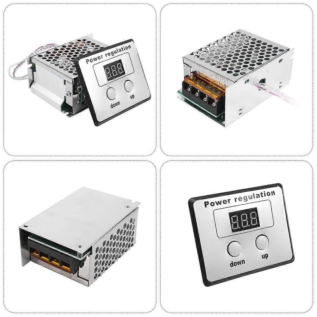 4000w 220v Ac Voltage Regulator Dimmer Electric Motor Speed Temperature Controller Heater Small Mot