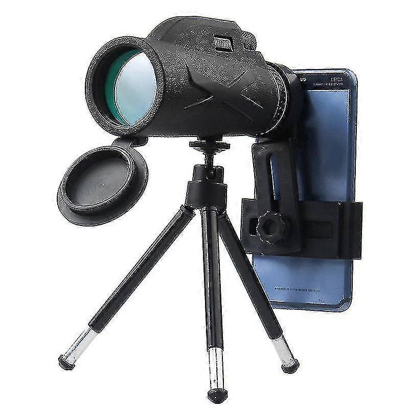 Monocular Starscope Telescope, 80x100 High-Performance Prism Telescope, With Smartphone Holder Tripod Waterproof Monocular For Bird Watching, Hiking