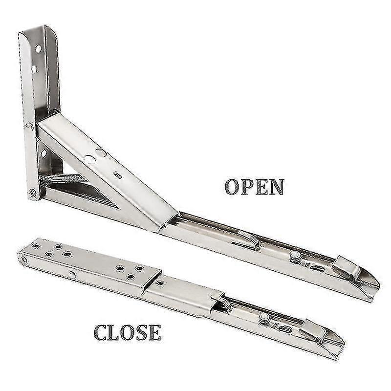 2PCS  Folding Shelf Table Folding Bracket,Thickened Wall Mounted Bench Bearing Shelf Space