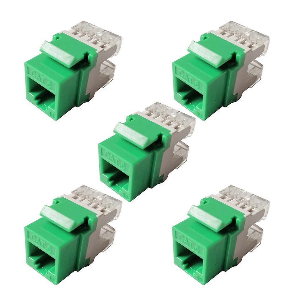 Cat6 RJ45 Keystone Jacks Module Connector Ethernet for Wall Plate Patch Panel