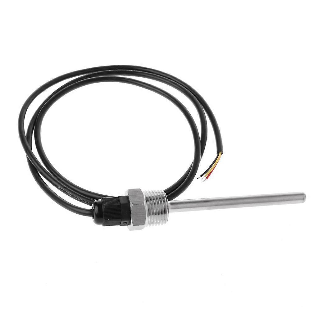  Temperature Sensor with 1M PVC Wire Temperature Probe Metal Temp Sensor G1/2"