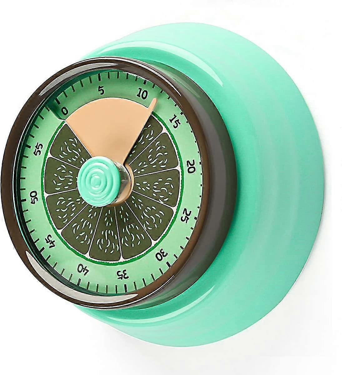 Kitchen Manual Egg Timer, Visual Magnetic Timer For Kids, No Battery Mechanical Countdown