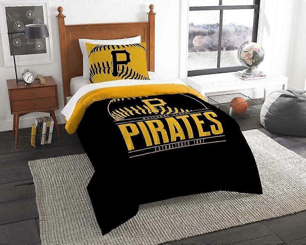 v19 Lençóis Pittsburgh Pirates Capa de edredão conjunto macio capa de edredom lençóis de cama IU19