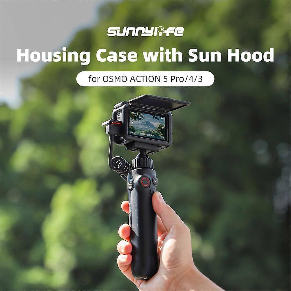 Protective Case Frame Mount Adapter Sun Hood Housing Case Shell Cover for DJI ACTION 5 Pro/4/3