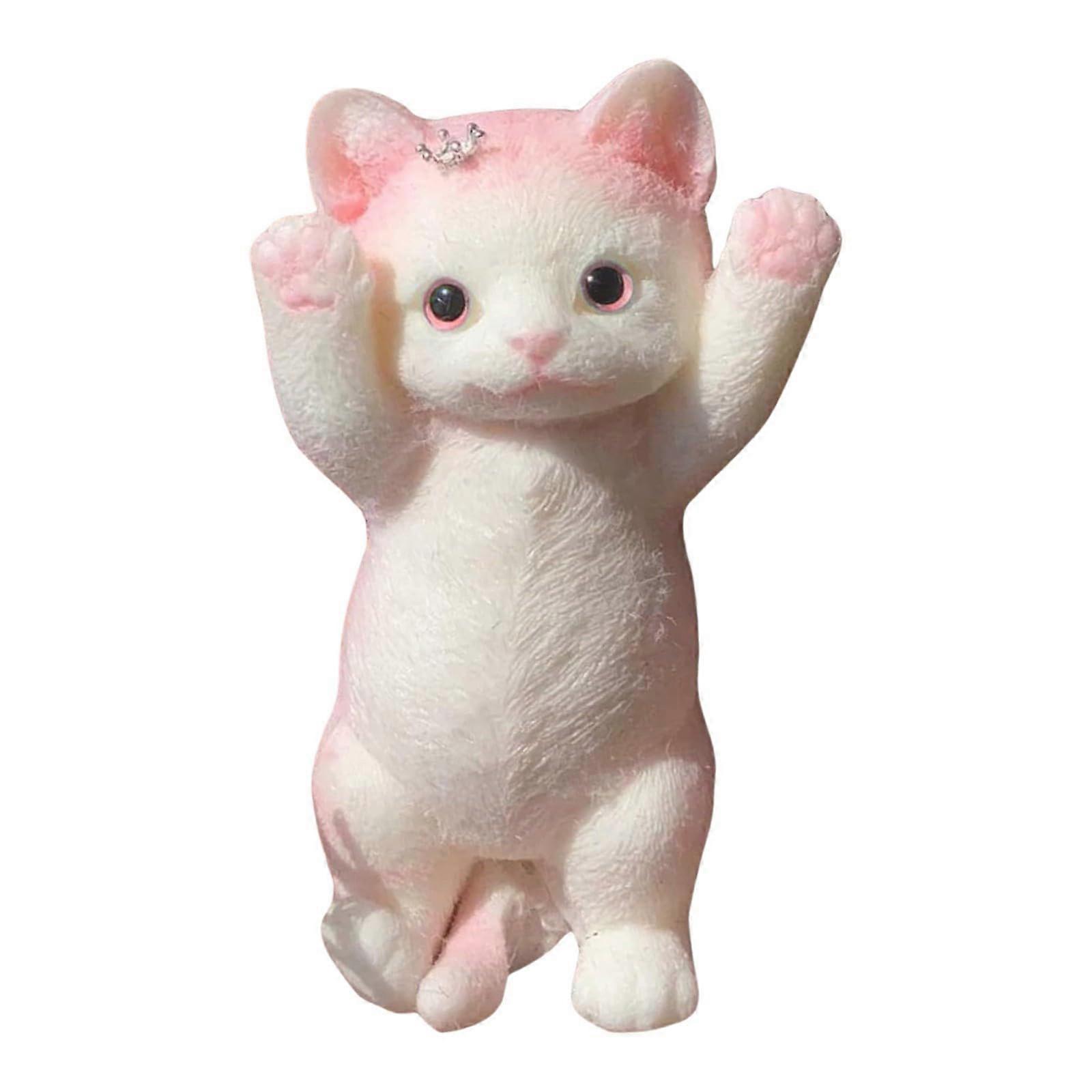 Chubby Cat Squishie Toys,8 pouces fait à la main Cat Squeeze Toys,Cute Soft Cat Squishie Stress Balls Toys Fidget Toys