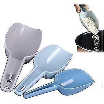 Set Of 3 Multi-purpose Plastic Kitchen Scoops For Canisters, Ice Scoop, Flour Scoop, Measuring Scoops Set 3 Sizes