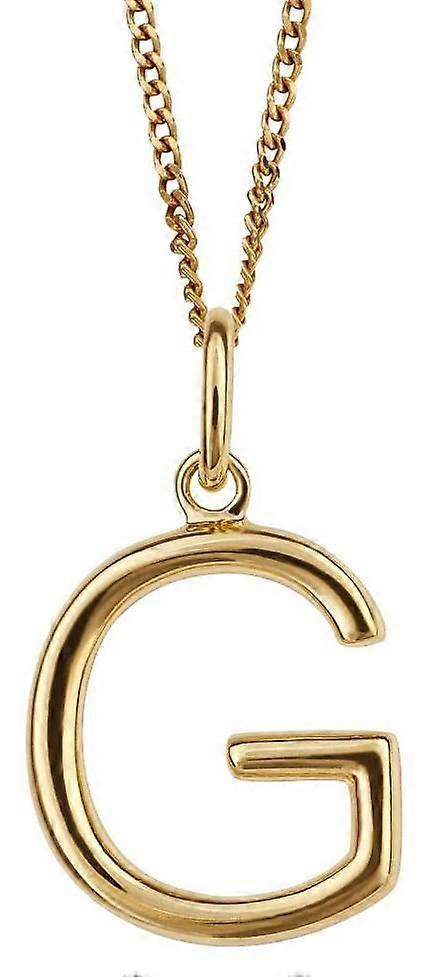 Beginnings G Initial Pendant - Gold