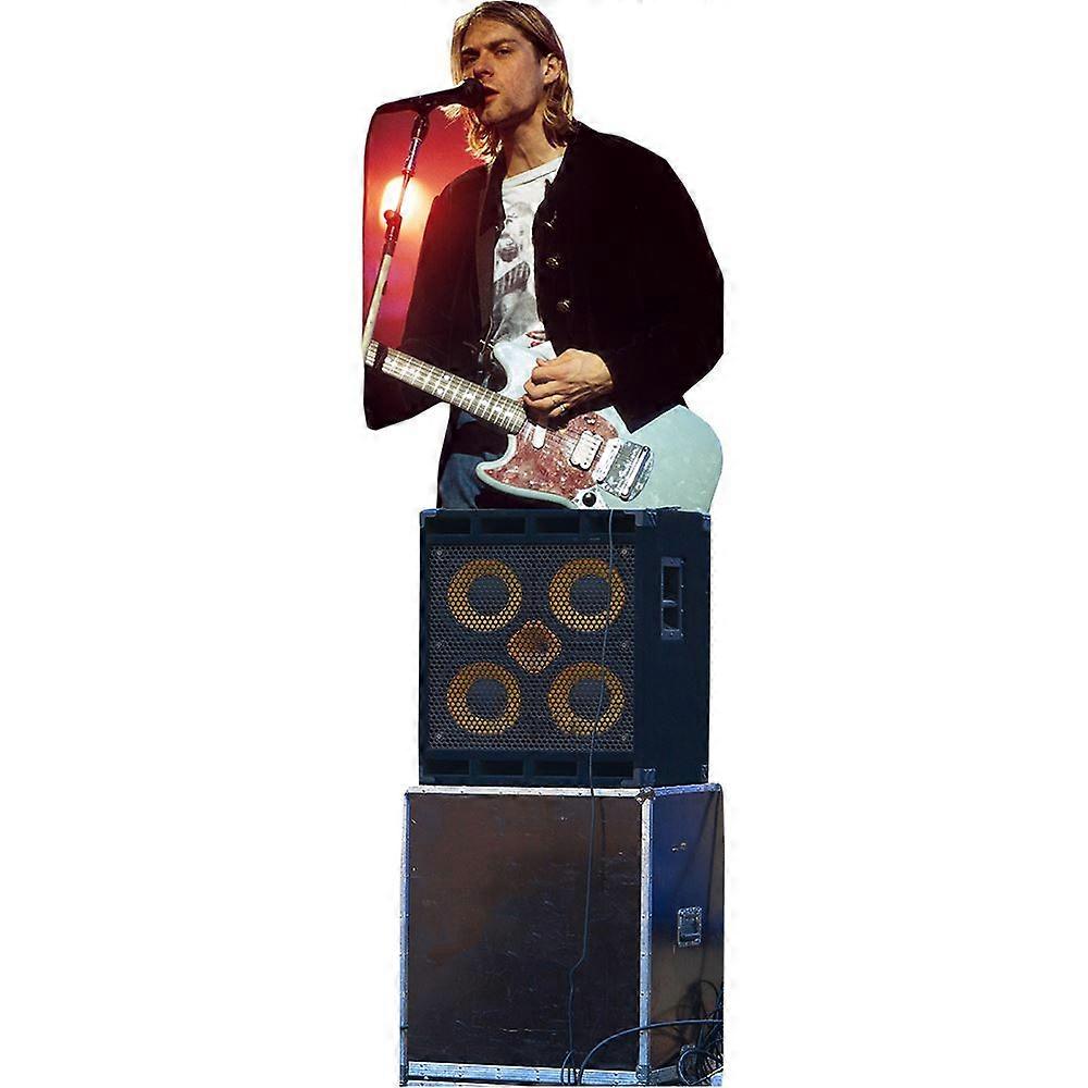 Kurt Cobain (Guitar) Cardboard Cutout (lifesize OR mini size). Standee. Stand Up.