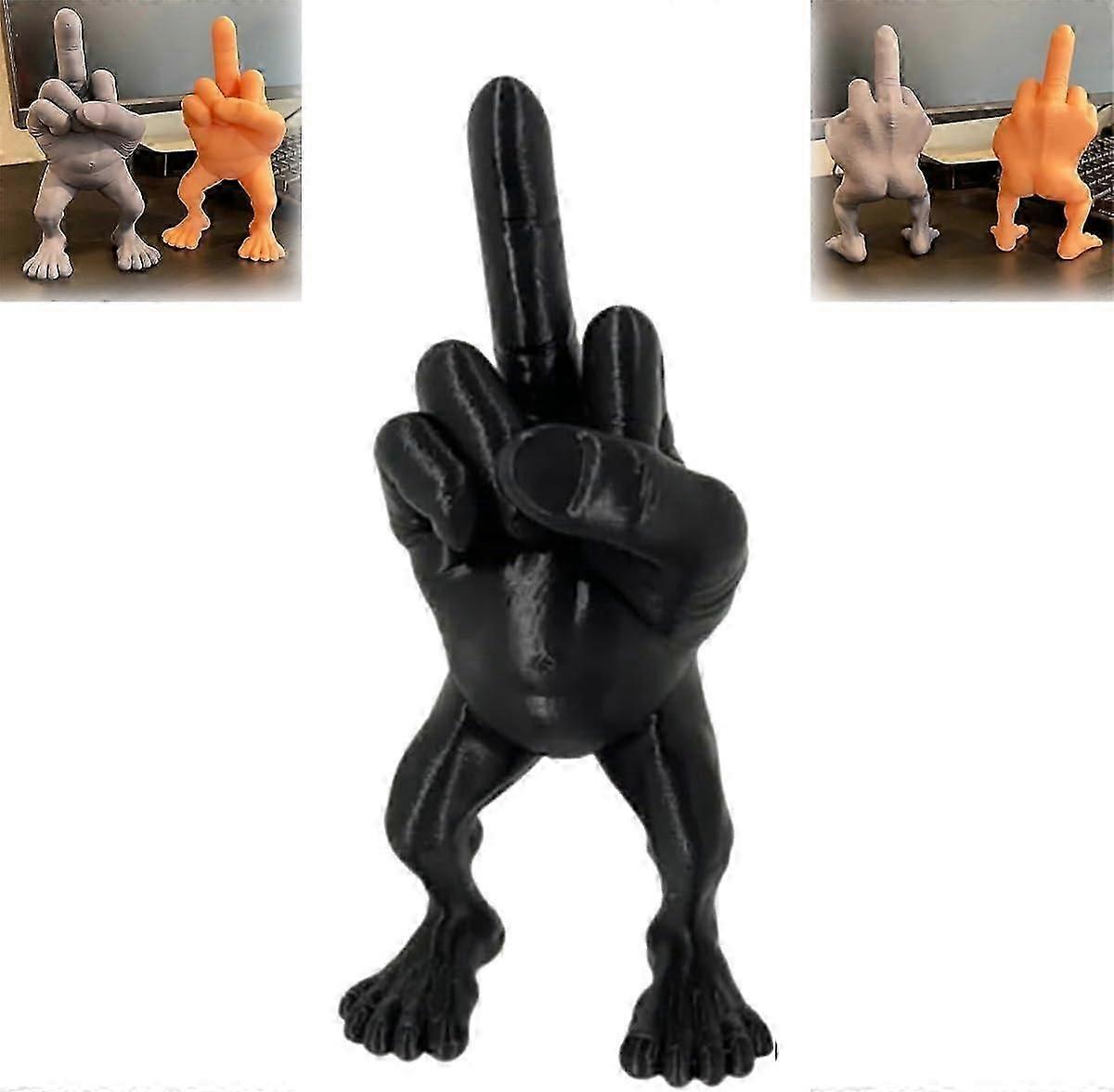 Middle Finger Figure with Legs, Middle Finger Figurines, Middle Finger Gifts, Funny Middle Finger Decor Desk Accessory, Funny Figurine Gag Gifts