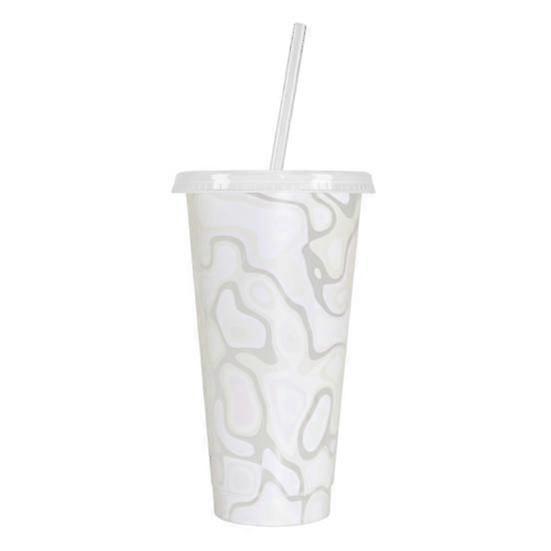 710ML Magic Color Changing Cups with Lids Straws Reusable Cups for Adults Kids Leak-Proof Party Cups for Ice Drink