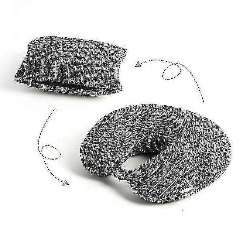 Oreiller de voyage en forme de U, oreiller de cou à double usage