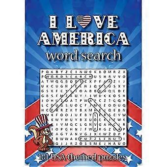 Rakastan Amerikkaa sanahaku: 101 USA-aiheista palapeliä (Puzzlenut's Cracking Puzzles)