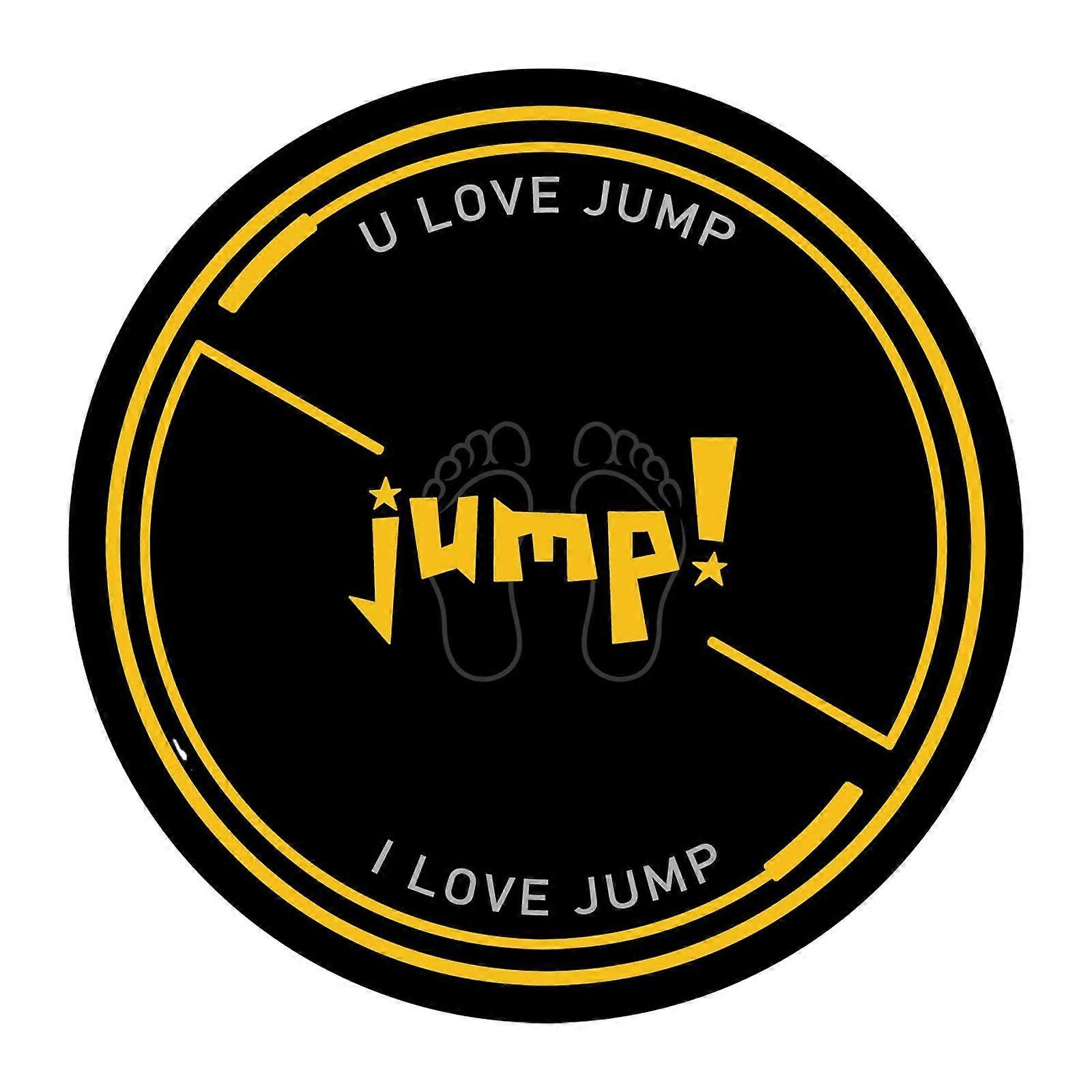 Tapis de corde à sauter Pilates Low Noise Home Gym Double Face Tapis d’exercice antidérapant Jaune