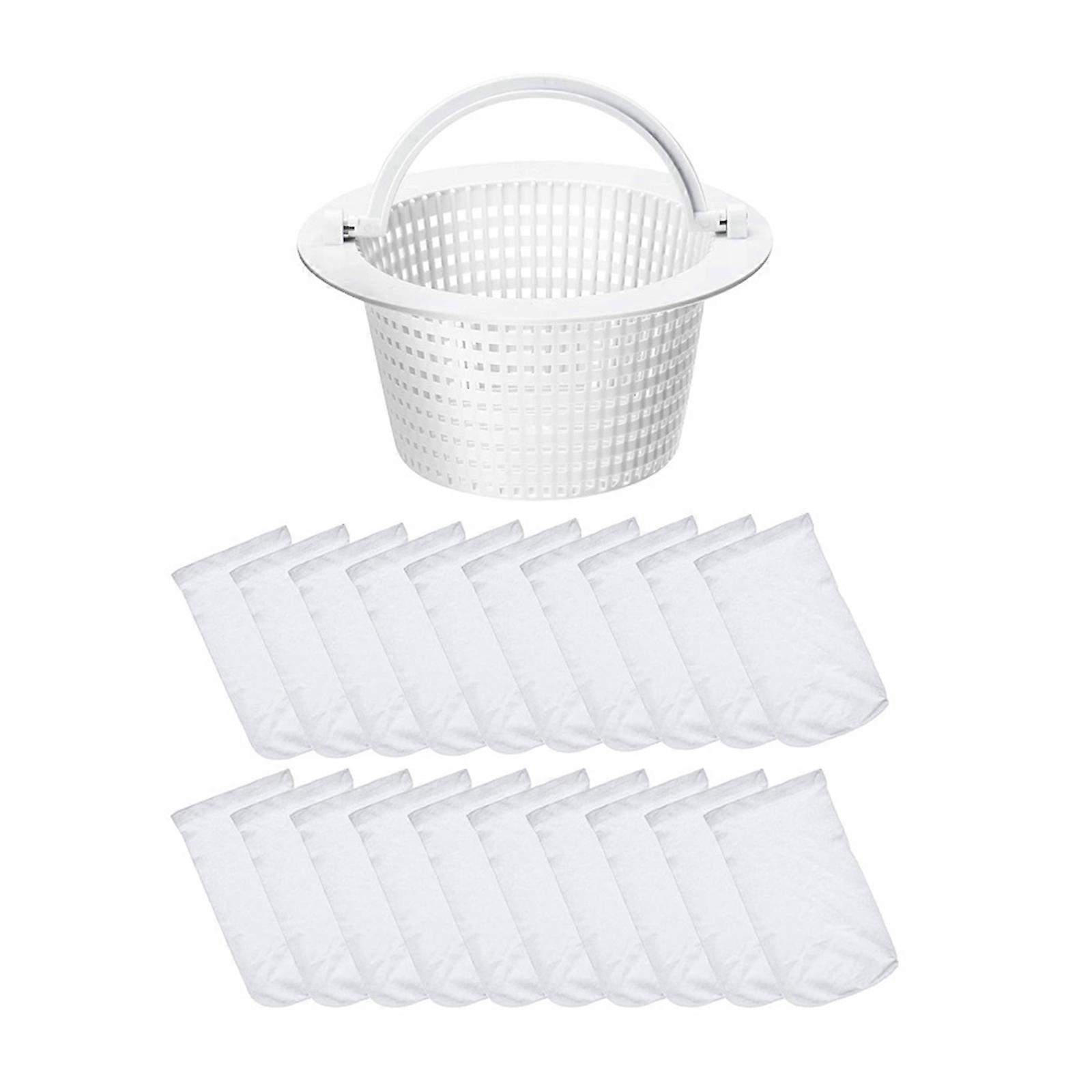 Swimming Pool Skimmer Basket Strainer Basket with Handle for Inground Pools Above Ground Pool Skimmer Filter Baskets