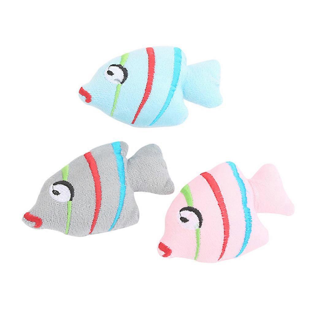 1 Set Catnip Toys for Indoor Cats for Creative Funny Cartoon Fish Mint Inside Interactive Finger Puppet Cartoon Animals
