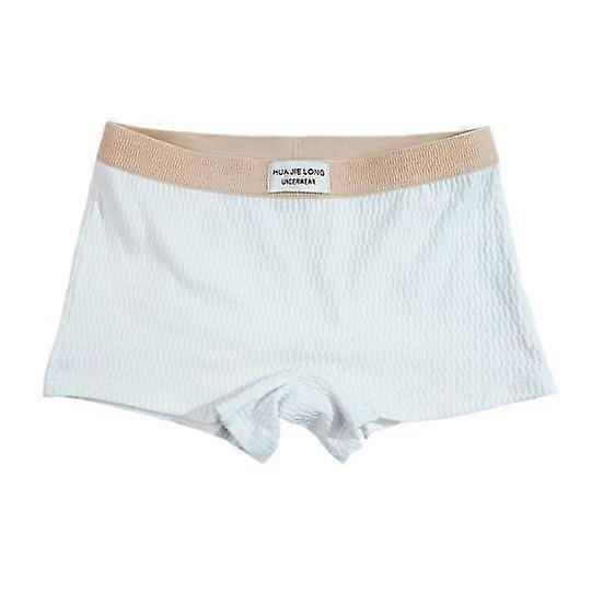 Women Underpants Fit Solid Color Elastic Waistband Cotton Mid Waist Good Breathability Lady Boxers Female Daily